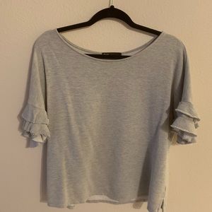 Gray short sleeve top